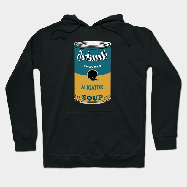 Jacksonville Jaguars Soup Can Hoodie by Rad Love